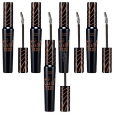 에뛰드하우스 래쉬펌 컬 픽스 마스카라 8g, 브라운, 5개