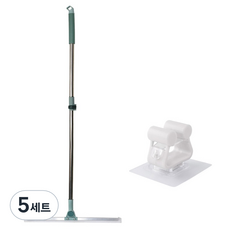 모나코올리브 와이드 매직비 스퀴지 빗자루 + 이지 밀대걸이 세트, 5세트