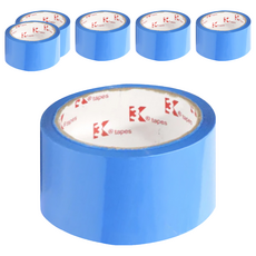 3K牌 彩色封箱膠帶 48mm 藍色 6個, 1組