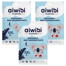 aiwibi 愛薇彼 一次性褲型尿布 游泳用 男女通用, XXL, 3件