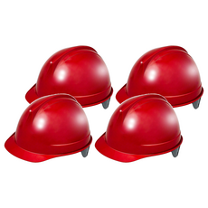 DONGMYUNG 標準頭盔型安全帽 DMS-1001F, 4個, 紅色