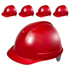 DONGMYUNG 標準頭盔型安全帽 DMS-1001F, 5個, 紅色