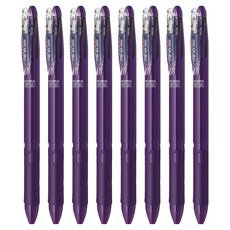 ZEBRA 斑馬牌 Clip-on Slim Soft 3C 3色筆 0.7mm, 深紫色, 8個