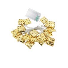 The Ggalggeum LED 燈串 月亮星星 鐵藝 浪漫庭園 暖光 2m 20燈, 電池版