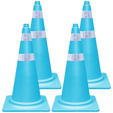 동광세이프 칼라콘, 4개, 하늘색