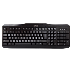 Kinyo USB精緻標準鍵盤 443 x 27 x 165mm 線長140cm 520g, KB-31U, 黑色