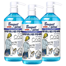 부케가르니 에코 주방세제 무향, 750ml, 3개