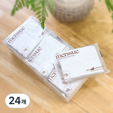 메르슈 무표백 순면 포켓건티슈, 60g, 20개입, 24개