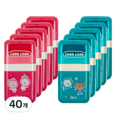 ibis 滾輪橡皮擦, 40個, 隨機出貨