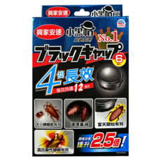 興家安速 小黑帽蟑螂餌劑 6個入 藥效持續12個月, 12g, 1盒