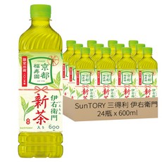 SunTORY 三得利 伊右衛門 新茶, 600ml, 24瓶, 1箱