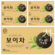 우리차 보이차, 600mg, 100개입, 5개