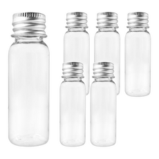 台灣 COSMOS 鋁蓋瓶 20ml, 透明色, 6個