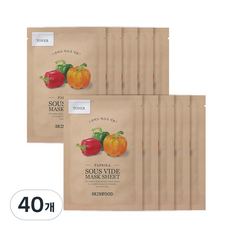 SKINFOOD 舒肥面膜 紅甜椒 18g, 1入, 40個
