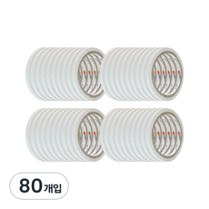 EMPIRE 雙面膠帶 5mm x 10m, 80入, 白色半透明