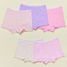 ELLE INNERWEAR 女童日常學生款四角褲5件組