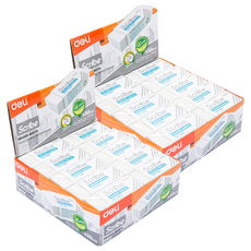 deLi 得力 Scribe 柔軟橡皮擦 小 EH00110, 白色, 60個