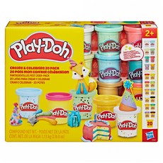 Hasbro 孩之寶 Play-Doh 培樂多 20色黏土組, 混合顏色, 1130g, 1套