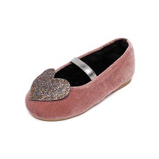 라스텔라 여아용 하트 플랫슈즈