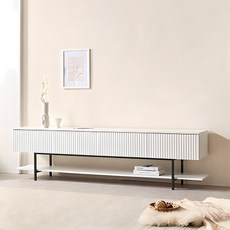 파로마 알버트 템바보드 TV 거실장, 화이트