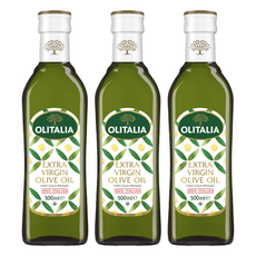OLITALIA 奧利塔 特級初榨橄欖油，100%特級初榨，新鮮橄欖果香味, 500ml, 3瓶