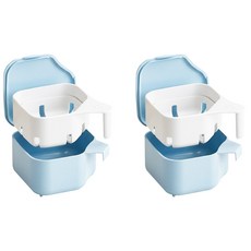 KOKUBO 小久保 日本製假牙清潔錠專用盒 E0986, 340ml, 1個, 2個