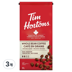 팀홀튼 오리지날 블랜드 홀빈 커피 원두, 300g, 3개, 홀빈(분쇄안함)