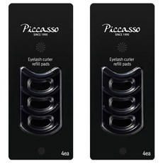 피카소 아이래쉬 컬러 리필 패드 4개입, 블랙, 2세트