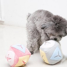 DING DONG PET 寵物嗅聞球 2件組, 灰色 + 粉紅色, 1套