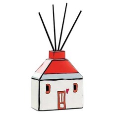 EGAN 歐式小屋系列 擴香瓶 13cm 陶瓷, 紅色, 1個