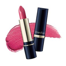 media 媚點 滋潤持久型唇膏 RS-25, 絲緞般光彩質地, 荷荷芭油和膠原蛋白保濕成分, 1支