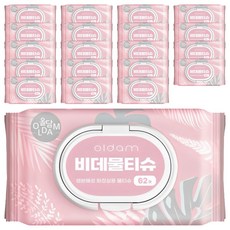 OLDam 掀蓋式濕紙巾, 70g, 62張, 20包