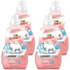 RedRoot 幼兒洗衣精 甜蜜花香, 4個, 1L