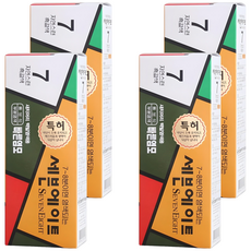 Seven Eight 無香料白髮試用染髮劑, 7號(自然黑棕), 4盒