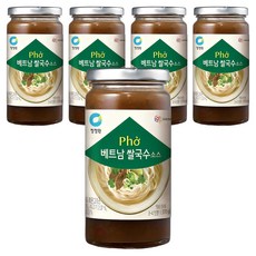 청정원 베트남 쌀국수 소스, 5개, 370g