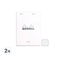 로디아 메모패드 no13 줄지 3p, 화이트, 2개