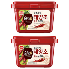 Sunchanggong 太陽草黃金辣椒醬, 500g, 2入