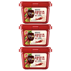 Sunchanggong 太陽草黃金辣椒醬, 500g, 3個