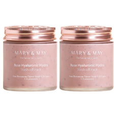 MARY&MAY 玫瑰玻尿酸潔淨泥膜 125g, 1罐, 2罐