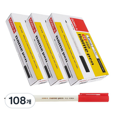 DONG-A 油性筆, 108個, 紅色