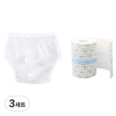 HappyisMine 高效防護術後透明防水內褲 + 防水貼片組合, 3套