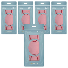 CHACER 佳和口罩 4D立體醫用口罩 大童用 KF94, 蜜桃櫻粉, 5袋, 10片