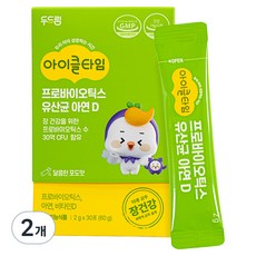 두드림 아이클타임 프로바이오틱스 유산균 아연 D 30p, 60g, 2개