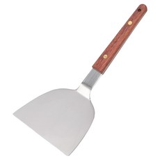 KANKUMA 神田營業平鏟 全長18.5cm 寬度7.5cm 18-0不鏽鋼材質 天然木柄, 1個