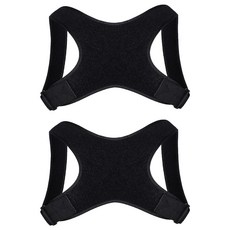 AOLIKES 奧力克斯 駝背矯正器 一般 黑色, 2個, 165g