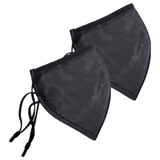 DSH透氣時尚口罩防水口罩游泳池口罩 2入, 黑色