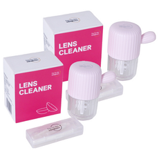 바른생활이야기 렌즈 세척통, 핑크, 2개