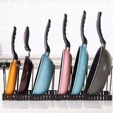 TOF 可組合廚房鍋具收納架, 棕色, 一層