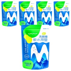 TAIYEN 台塩生技 洗碗機軟水用鹽, 1kg, 5包