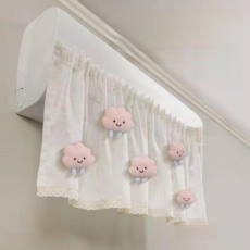 Select For You 壁掛式冷氣防風板 1400 x 400 x 3 mm, 1個, 粉紅雲朵